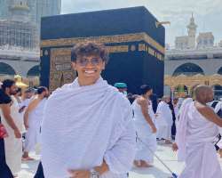 He shared pictures of his Haj pilgrimage on Instagram.